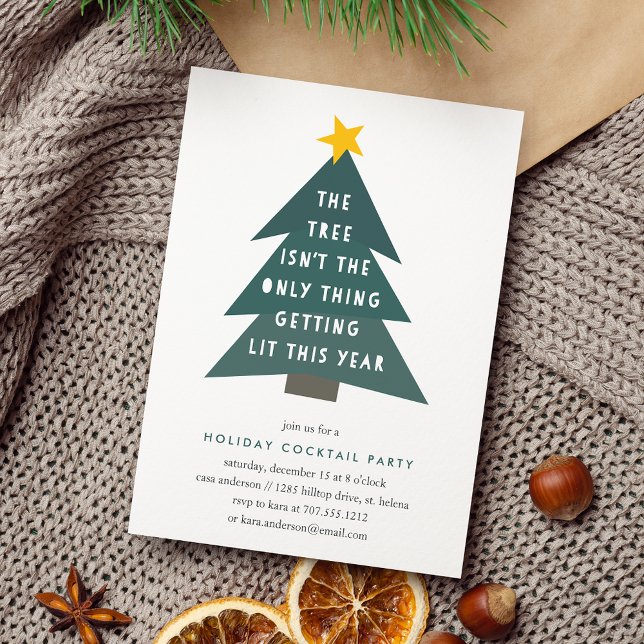 Get Lit | Holiday Cocktail Party Invitation (Creator Uploaded)