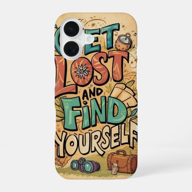 Get Lost and Find Yourself _ iphone case  (Back)