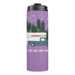 GET LOST AND FIND YOURSELF Truck Camper RVing Thermal Tumbler
