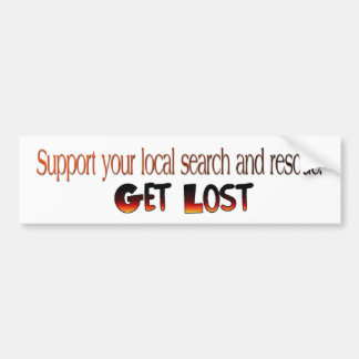 Get Lost Bumper Sticker