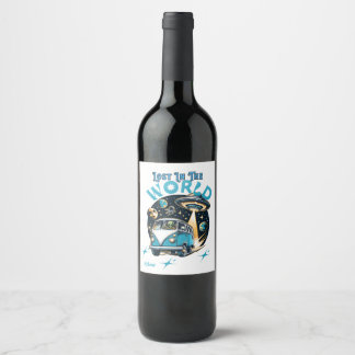 Get lost in the word with this beautifully crafted wine label