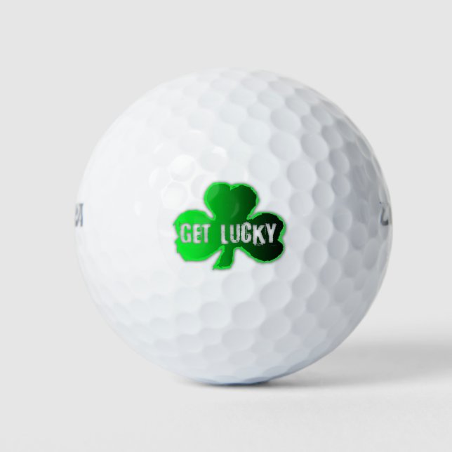 Get Lucky St Patrick'day Golf Ball (Front)