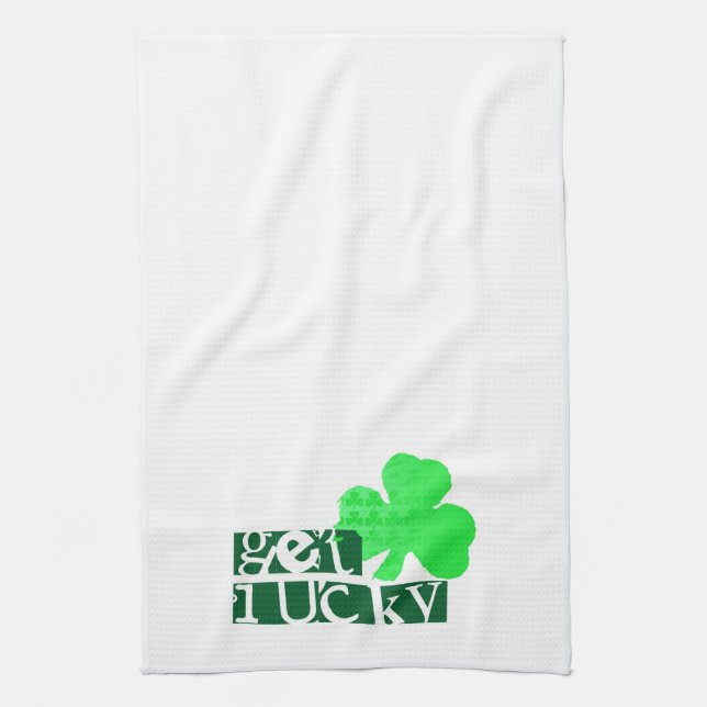 Get Lucky St Patrick's Day Kitchen Towels (Vertical)