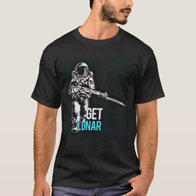 Get Lunar Space Marine M1 Garand T-Shirt (Front)