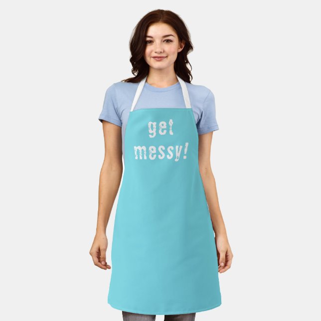 Get Messy! Blue Apron (Worn)