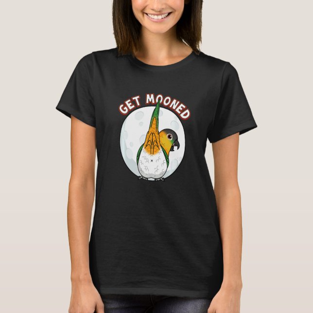 Get Mooned I Parrot Underfluffies I Black headed C T-Shirt (Front)