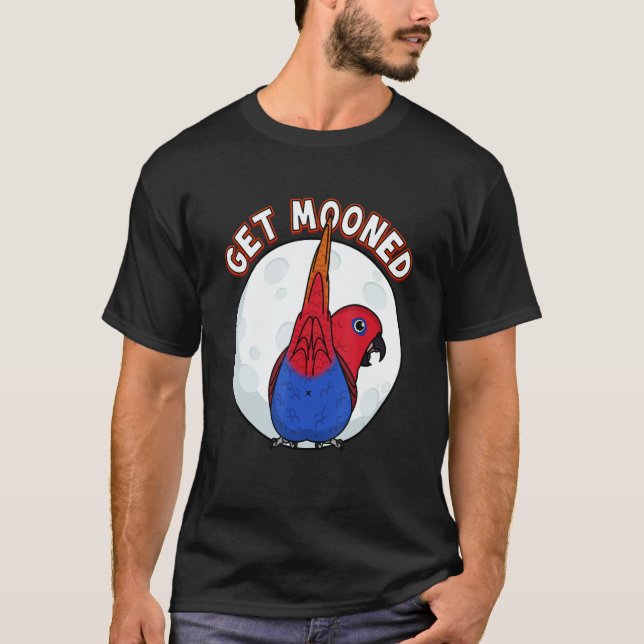Get Mooned I Parrot Underfluffies I Female Eclectu T-Shirt (Front)
