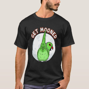 Get Mooned I Parrot Underfluffies I Green Indian R T-Shirt