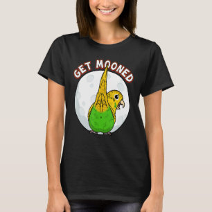 Get Mooned I Parrot Underfluffies I Yellow Budgie T-Shirt