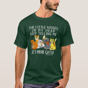 Get More Cats Funny Saying Dark T-Shirt