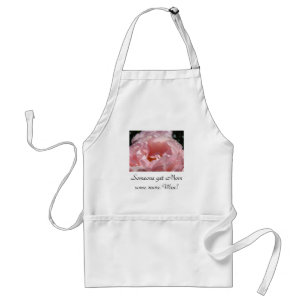 Get Mum more Wine! aprons gifts Pink Rose Flowers