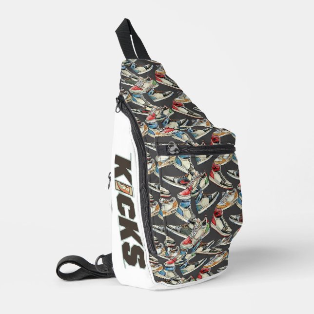 Get my Kicks - Cross body / Sling Bag (Left Corner)
