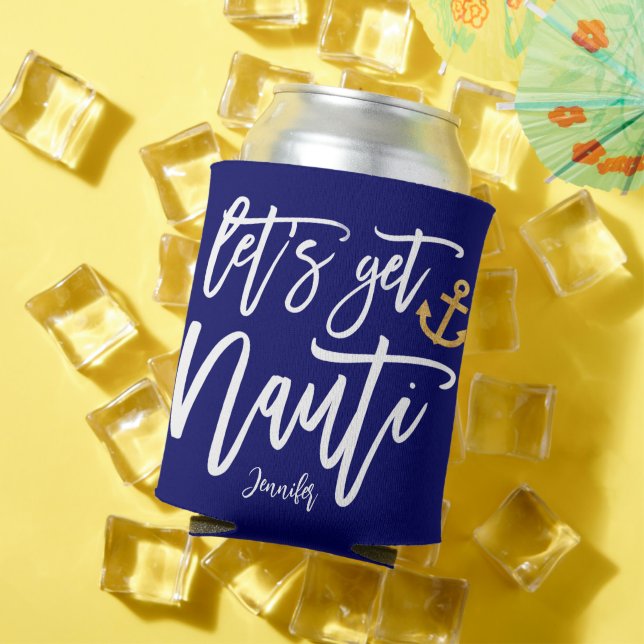 Get Nauti  Beach Bachelorette Party  Can Cooler (In Situ Summer)