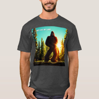 Get Off My Land Funny Design T-Shirt