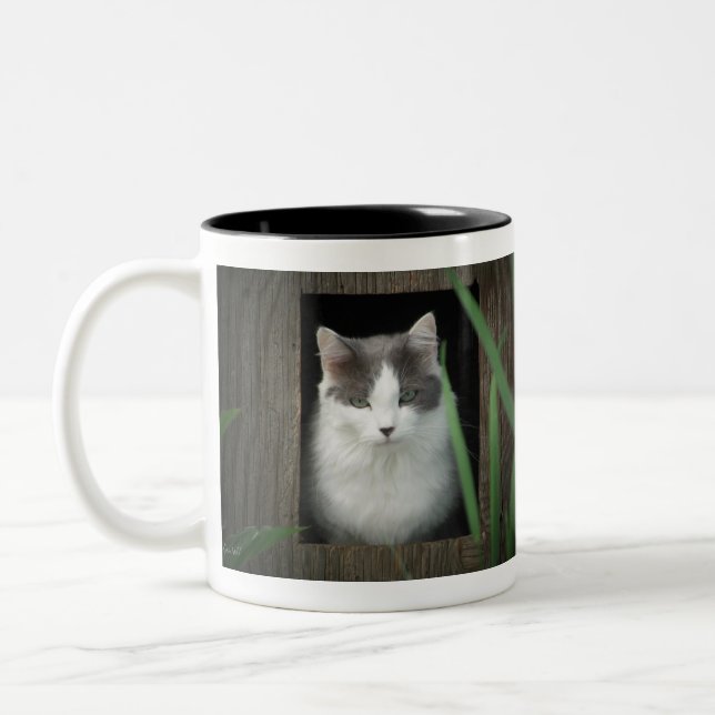 Get off my lawn Two-Tone coffee mug (Left)