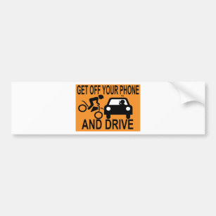 Hang Up And Drive Bumper Sticker Vinyl Decal Cell Phone No Text Car Funny au