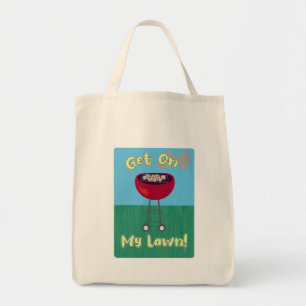 Get On My Lawn Fun BBQ Supplies Tote Bag