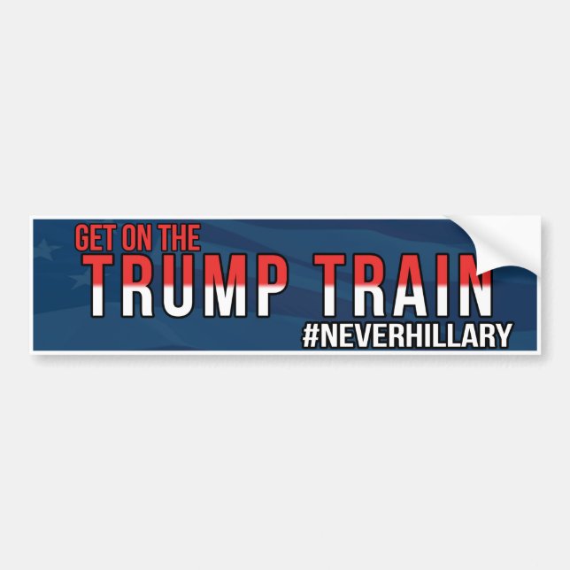 Get on the Trump Train Bumper Sticker (Front)