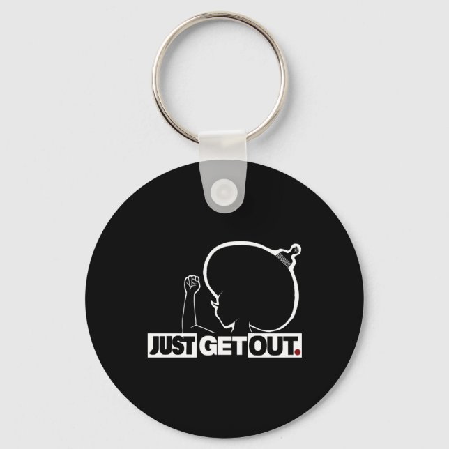 Get Out...220 Sticker  Key Ring (Front)