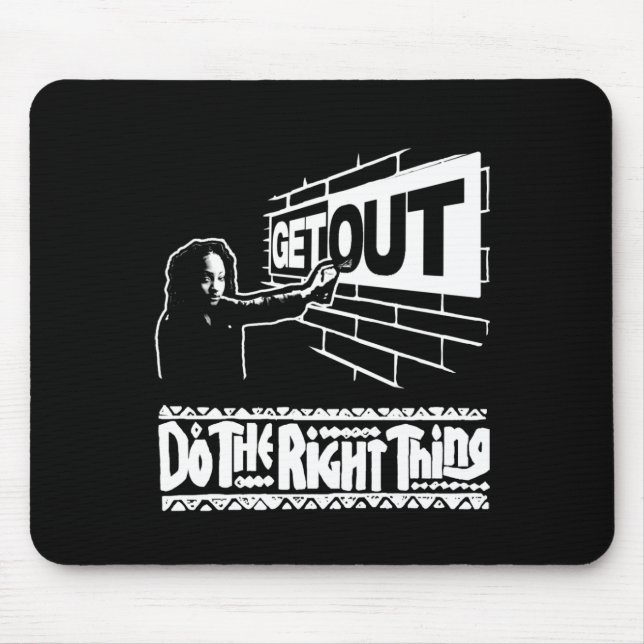 Get Out...267 Sticker  Mouse Pad (Front)
