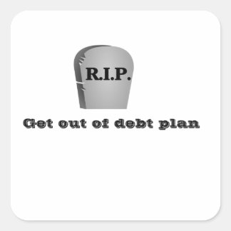 Get out of Debt Plan Stickers
