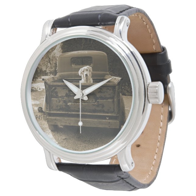 Get Out of Dodge - Dog Photograph Watch (Angled)