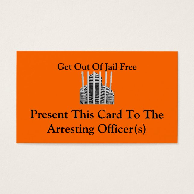 Get Out Of Jail Free Cards (Front)