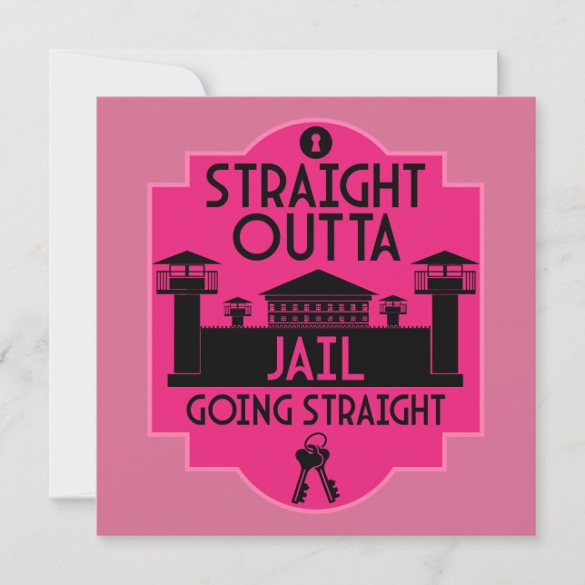 Get Out Of Jail Prison Release Gift  Card (Front)