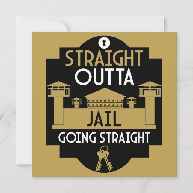 Get Out Of Jail Prison Release Gift  Card (Front)