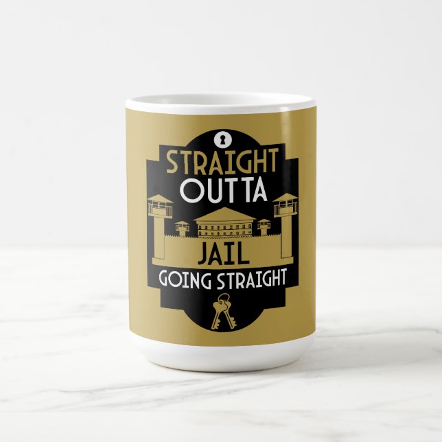 Get Out Of Jail Prison Release Gift  Coffee Mug (Center)