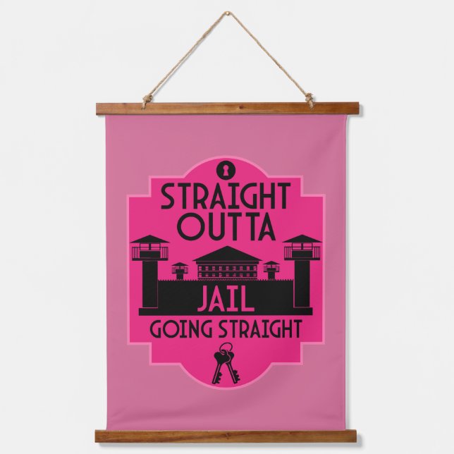 Get Out Of Jail Prison Release Gift  Hanging Tapestry (Front)