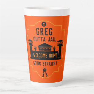 Get Out Of Jail Prison Release Gift  Latte Mug