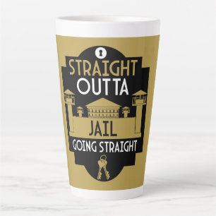 Get Out Of Jail Prison Release Gift  Latte Mug