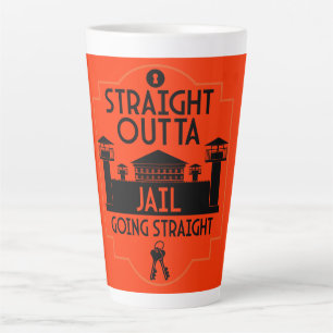 Get Out Of Jail Prison Release Gift  Latte Mug