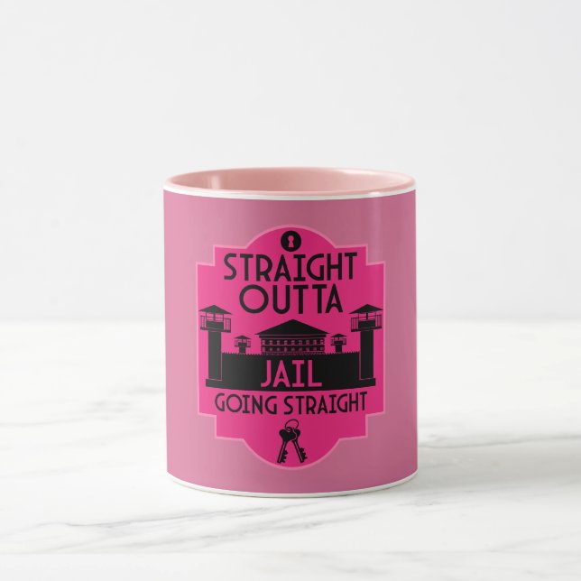 Get Out Of Jail Prison Release Gift  Mug (Center)