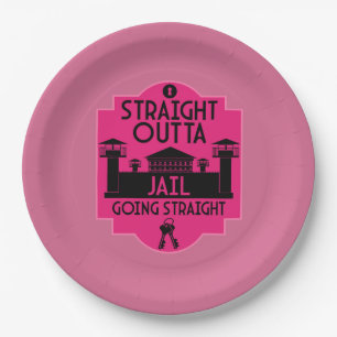 Get Out Of Jail Prison Release Gift Paper Plate
