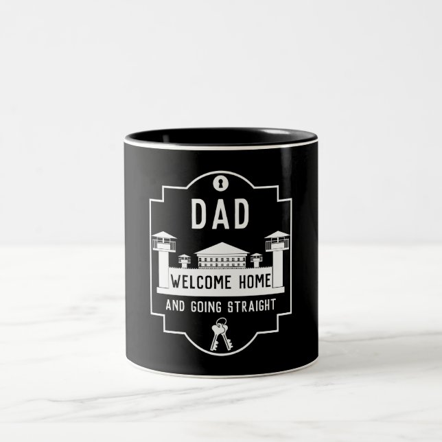 Get Out Of Jail Prison Release Gift  Two-Tone Coffee Mug (Center)