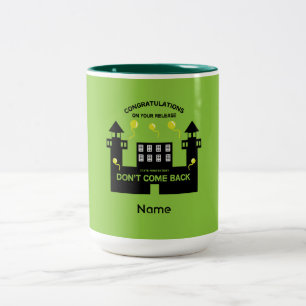 Get Out Of Jail Prison Release Gift Two-Tone Coffee Mug