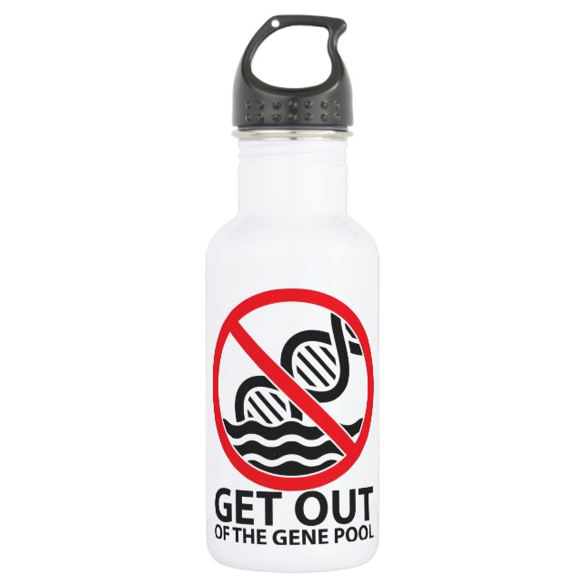 Get Out of the Gene Pool 532 Ml Water Bottle (Front)