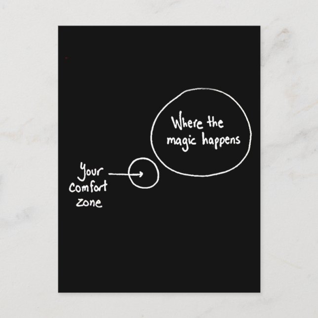 Get Out of Your Comfort Zone Postcard (Front)