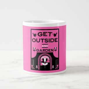 Get Outside Gardening Gift Large Coffee Mug
