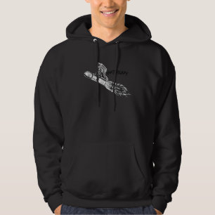 Get Ready  Astronaut Falling on a Spaceship  Space Hoodie