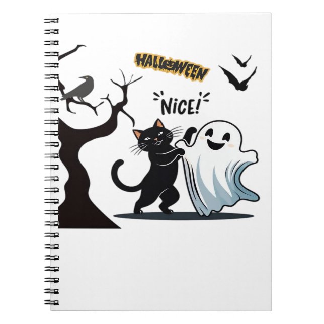 Get ready for a spook-tacular Halloween Nice party Notebook (Front)