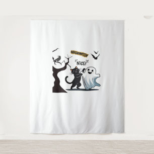 Get ready for a spook-tacular Halloween Nice party Tapestry