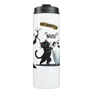 Get ready for a spook-tacular Halloween Nice party Thermal Tumbler