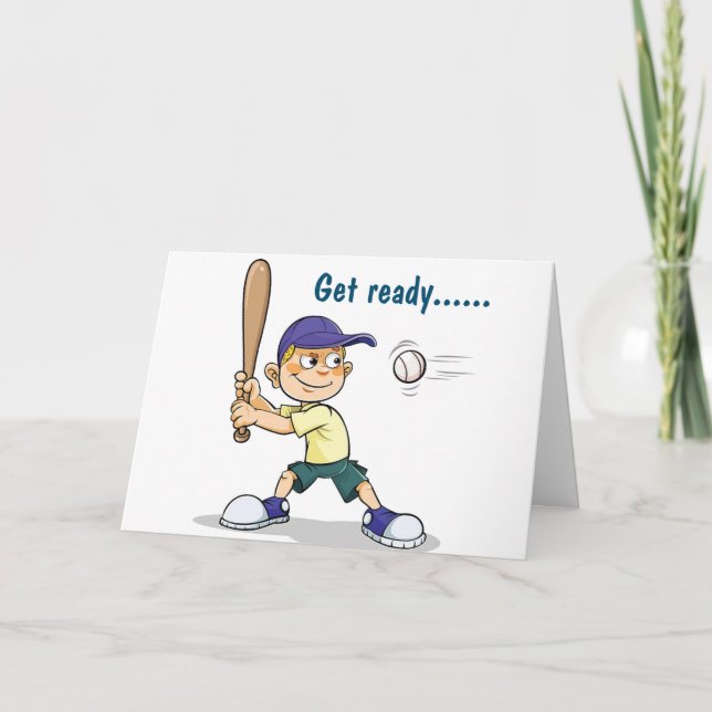 GET READY FOR FUN HAPPY BIRTHDAY CARD (Front)