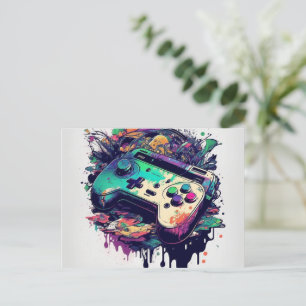 Get Ready for Fun with a Game Console Postcard