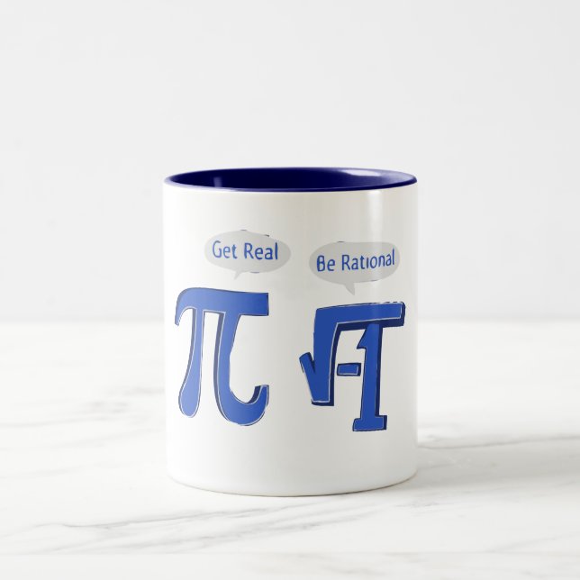 Get Real Be Rational Two-Tone Coffee Mug (Center)