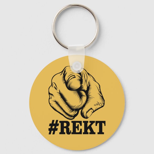Get Rekt Key Ring (Front)