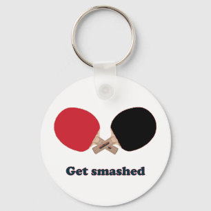 Get Smashed Ping Pong Key Ring